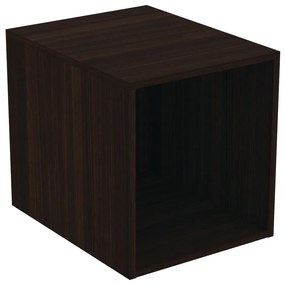 Ciemnobrązowa niska wisząca szafka łazienkowa w dekorze dębu 40x44 cm i.Life B – Ideal Standard