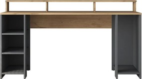 Biurko Hamin Walnut and Anthracite