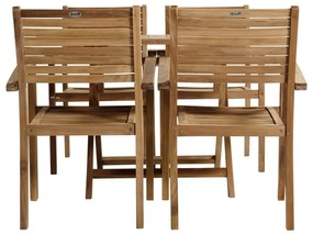 Stół ogrodowy z litego drewna tekowego 70x120 cm Skagen – Hartman