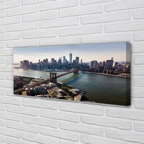 Duży obraz na płótnie Architektura Miasta: Most i Wieżowce