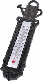 Żeliwny termometr ścienny Konewka, 23 x 8 cm