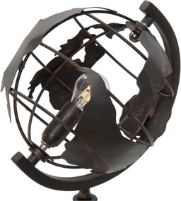 Czarna lampa stołowa z metalowym kloszem (wysokość 40 cm) World Industry – Mauro Ferretti