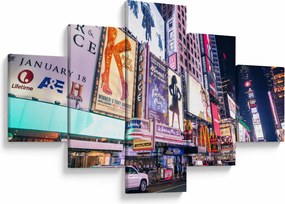 Obraz - New York Theater District (125x70 cm)