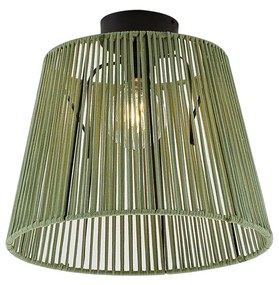 Zewnetrzna Zewnętrzna lampa sufitowa z zielonym sznurem IP54 - JaylaJapandi Oswietlenie zewnetrzne