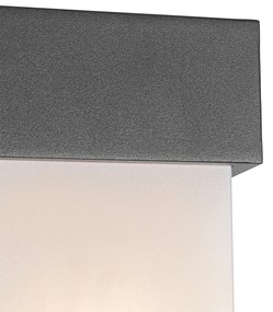 Zewnetrzna Kinkiet / Lampa scienna zewnętrzny ciemnoszary IP54 czujnik ruchu - Tide Nowoczesny Oswietlenie zewnetrzne
