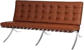 Sofa dwuosobowa BA2 insp. Barcelona skóra naturalna