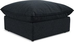 Pufa - z tkaniny welwetowej - królewski niebieski - MANAO