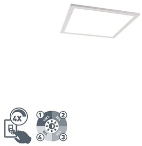 Lampa sufitowa biała 40 cm z wbudowanym LEDem o 4-stopniowej regulacji jasności - Liv Nowoczesny Oswietlenie wewnetrzne