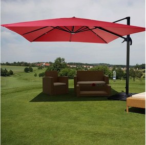 Parasol do świateł drogowych MCW-A96 I obrotowy,  czerwony ze stojakiem