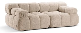 Beżowa sofa modułowa z materiału bouclé 188 cm Bellis – Micadoni Home