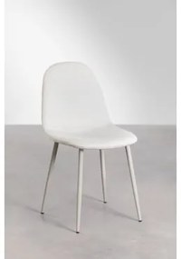 Zestaw 2 Krzeseł Jadalnianych Glamm Szary Kret & Sztruksu Beżowy Len & Pana - Sklum