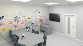 Biurko dla nauczyciela z zamykaną na klucz szafką Blox