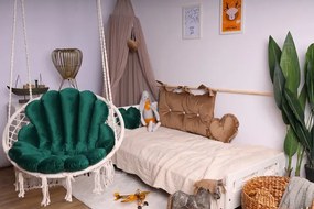 Huśtawka na taras z dwiema poduszkami butelkowa zieleń - Limmi