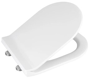 WENKO 22415100-Deska sedesowa HABOS 46x36 cm biała/srebrna