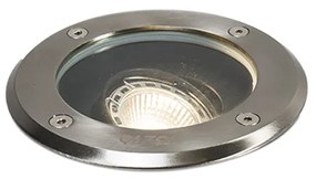 Nowoczesny ogrodowy reflektor stalowy regulowany IP65 - Delux