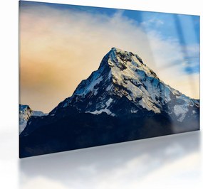 Obraz na szkle ośnieżonych gór, Nepal (70x50 cm)