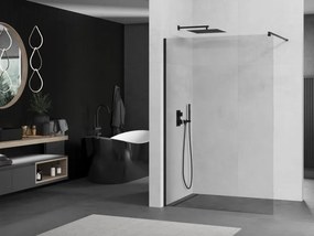 Mexen Kioto ścianka prysznicowa Walk-in 80 x 200 cm, transparent 8 mm, czarna - 800-080-101-70-00