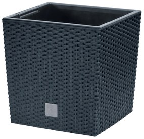 Donica ogrodowaz wkładem Rato Low 20 x 20 x 20 cm antracyt PROSPERPLAST