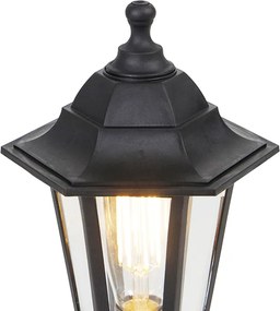 Klasyczna lampa podłogowa zewnętrzna czarna 42,2 cm IP44 - New Haven
