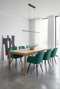 Zestaw 2 zielonych krzeseł tapicerowanych Z6-P52