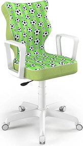 Krzesło do biurka Norm White rozmiar 5 (146-176,5 cm) z wzorami