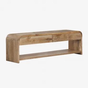 Mebel Rtv 165x40 Cm Z Miejscem Do Przechowywania Z Drewna Mango Shelby Drewno Mango - Sklum