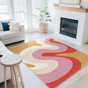 Żółto-różowy chodnik odpowiedni do prania 80x200 cm Raspberry Creamsicle – Mila Home