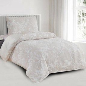 Pościel żakardowa Alabama beżowa, 140 x 200 cm, 70 x 90 cm