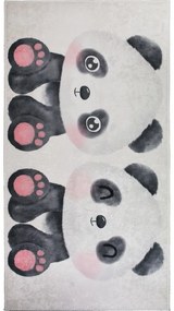 Czarno-biały dywan dziecięcy 120x180 cm Panda Friends – Vitaus