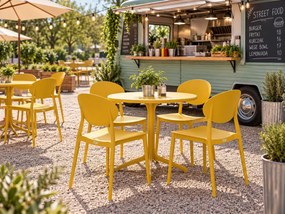 Krzesło do kawiarni i restauracji Elko z polipropylenu, sztaplowane
