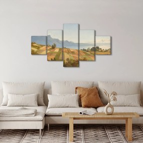 Obraz - Alexandre Calame, Swiss Landscape, reprodukcje (125x70 cm)