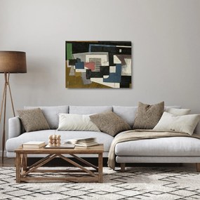 Obraz na szkle - Abstrakcja, kubizm (70x50 cm)