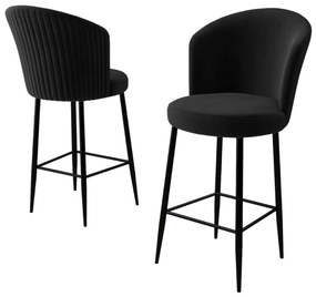 Zestaw krzeseł barowych Alte Black, 2 szt., 2 szt.