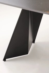 Stół rozkładany ARMANI 165(241)x90 czarny marmur/czarny HALMAR
