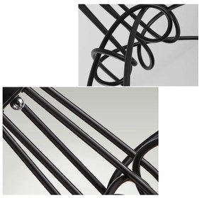 Lampa sufitowa metalowa loft supła wisząca AT42-5SZ-Black