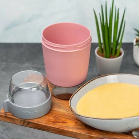 Westmark Trzyczęściowy pojemnik na żywność, 1150 ml, różowy, L