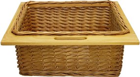 Wysuwane kosze kuchenne z wikliny 600 mm