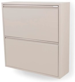 Szarobrązowa metalowa uchylna szafka na buty 75x77,5x22,5 cm Billy – Spinder Design