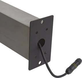 Nowoczesny słupek oświetleniowy zewnętrzny szary 65 cm IP44 - Pompei