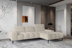 Narożnik GIANO S układ L Prawostronny z elektryczną regulacją siedziska w ktaninie AUSTIN 02 WERSAL