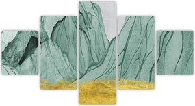 Obraz - Emerald Mountains N⁰1 (125x70 cm)