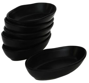 Czarne ceramiczne miski zestaw 6 szt. – Hermia