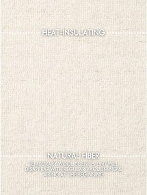 Kremowy wełniany dywan tkany ręcznie 200x290 cm Puristic Knots – Elle Decoration