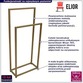 Złoty stojak na ręczniki 45 cm - Sarsa 3X