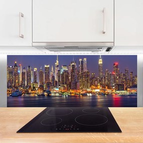 Panel Szklany Światła Wielkiego Miasta