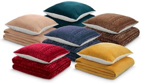 KOC I PODUSZKA WARM HUG 130x190 cm SOFT PINK 3