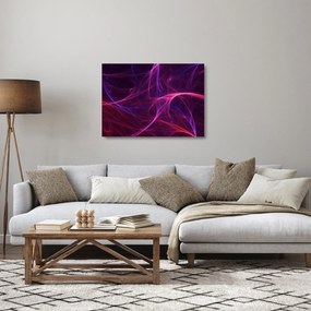 Obraz na szkle - abstrakcyjny obraz krzywych (70x50 cm)