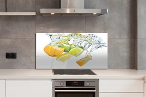 Szkło do Kuchni na Ścianę Orzeźwiające Cytrusy w Wodzie