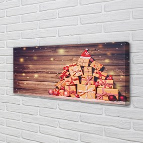Obraz drukowany na płótnie Prezenty na Deskach