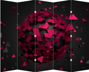 Parawan - Abstrakcja 3D (210x170 cm)